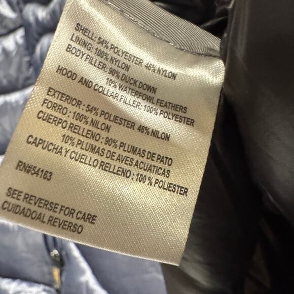 Andrew Marc Coat Womens XXL Blue Packable Lightweight Premium Down Puffer Jacket - Picture 7 of 10